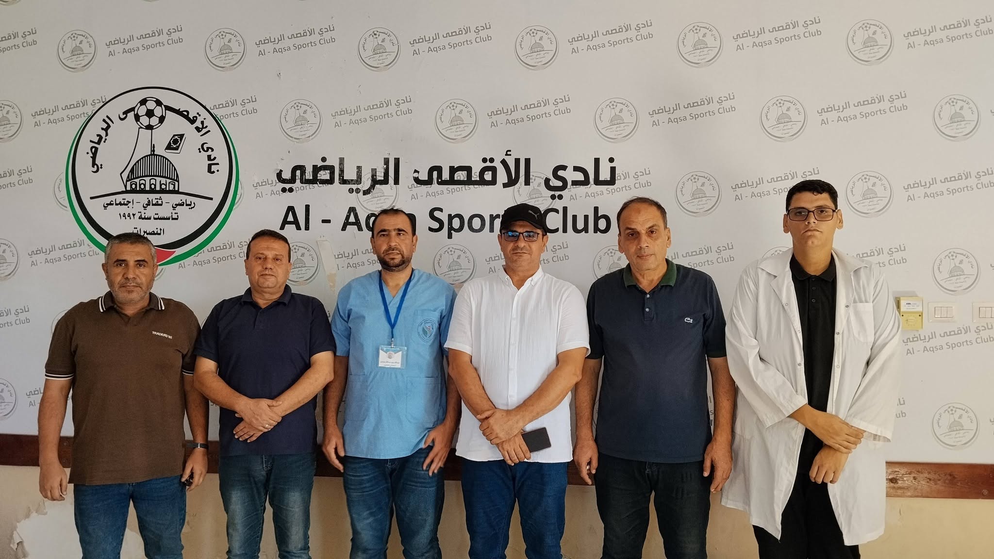لضمان الجاهزية البدنية.. نادي الأقصى الرياضي يُنظم يوماً للمسح الطبي الشامل للاعبيه بالتعاون مع نادي الزهراء