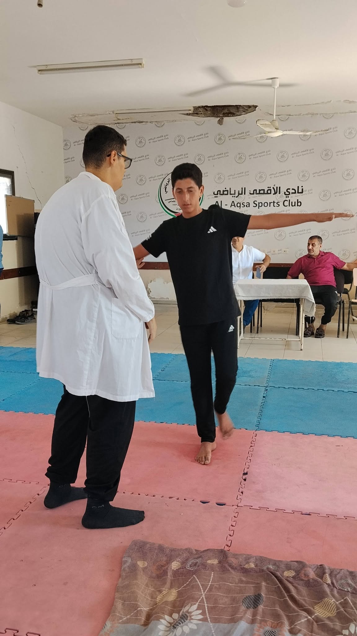 لضمان الجاهزية البدنية.. نادي الأقصى الرياضي يُنظم يوماً للمسح الطبي الشامل للاعبيه بالتعاون مع نادي الزهراء